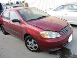 2003 TOYOTA COROLLA CE RED 1.8L MT Z16550